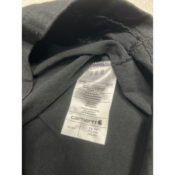 Carhartt T-Shirt Loose Fit Heavy Weight Short Sleeve Pocket Tee K87 Size 2XL - Picture 4 of 7